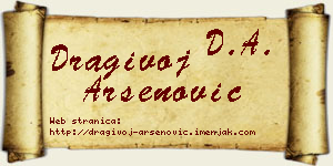 Dragivoj Arsenović vizit kartica